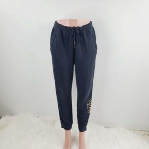 Nike Womens Black Elastic Waist Drawstring Pockets Jogger Pants Size L